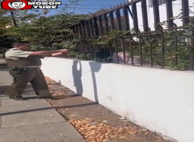Video :A lady is rescued by Chilean police from a hostage-taker's grasp